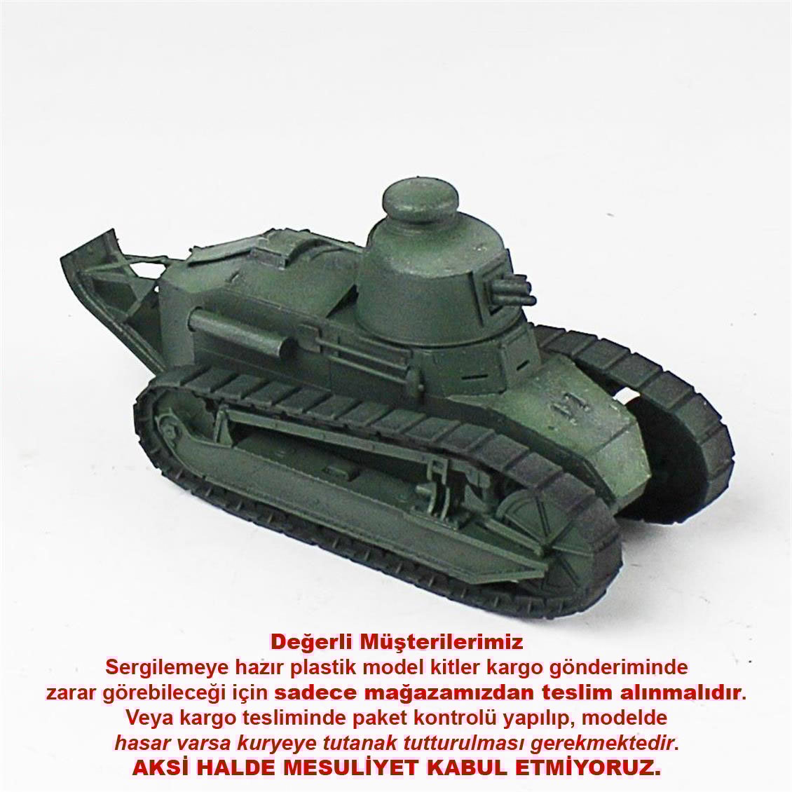 QD275 1/35 FT-17, Meng, Sergilemeye Hazır Plastik Tank Maketi