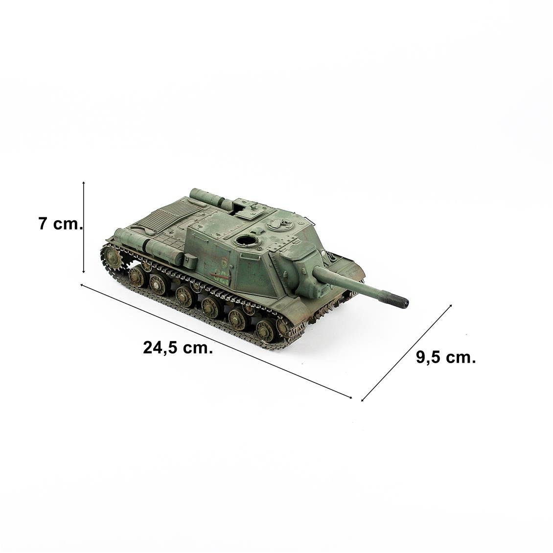 QD284 1/35 Ölçek, ISU-152 Sovyet Kundağı Motorlu Top, Sergilemeye Hazır Plastik Modeli