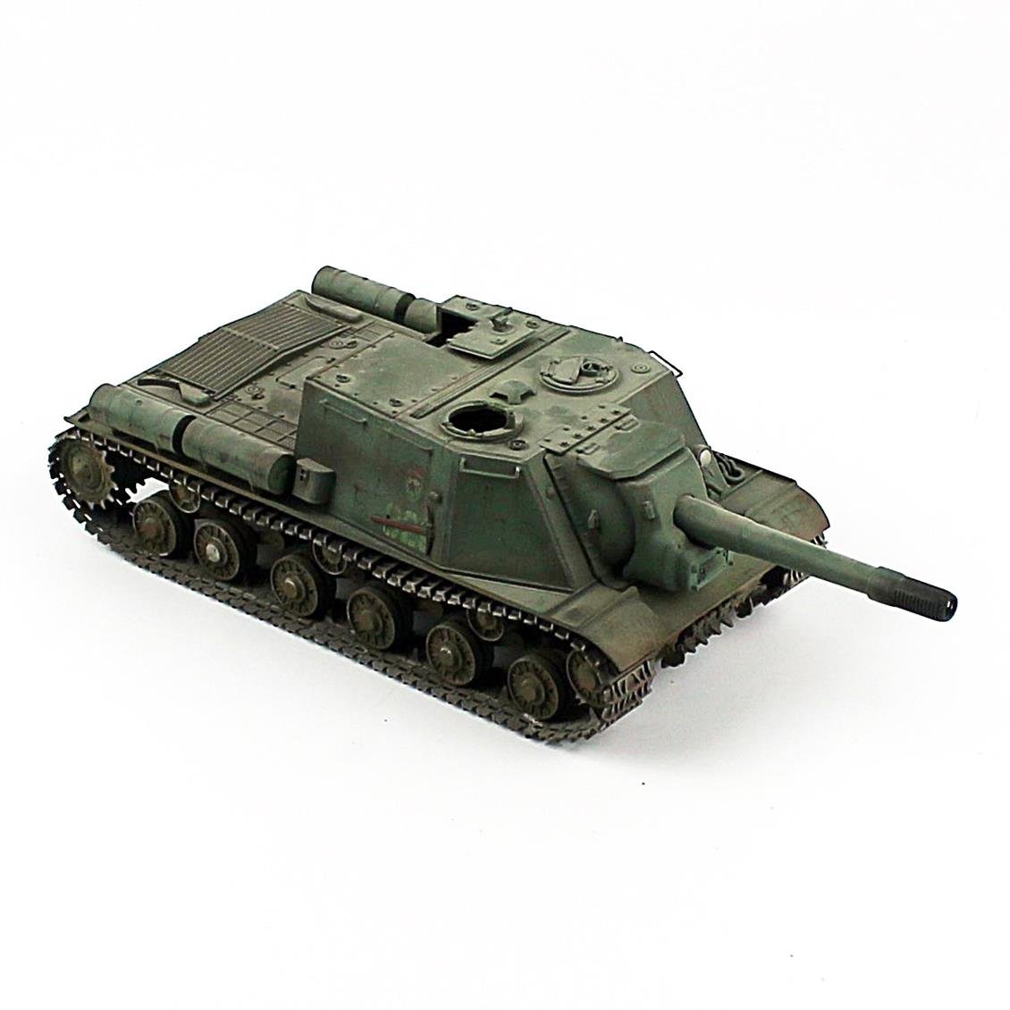 QD284 1/35 Ölçek, ISU-152 Sovyet Kundağı Motorlu Top, Sergilemeye Hazır Plastik Modeli