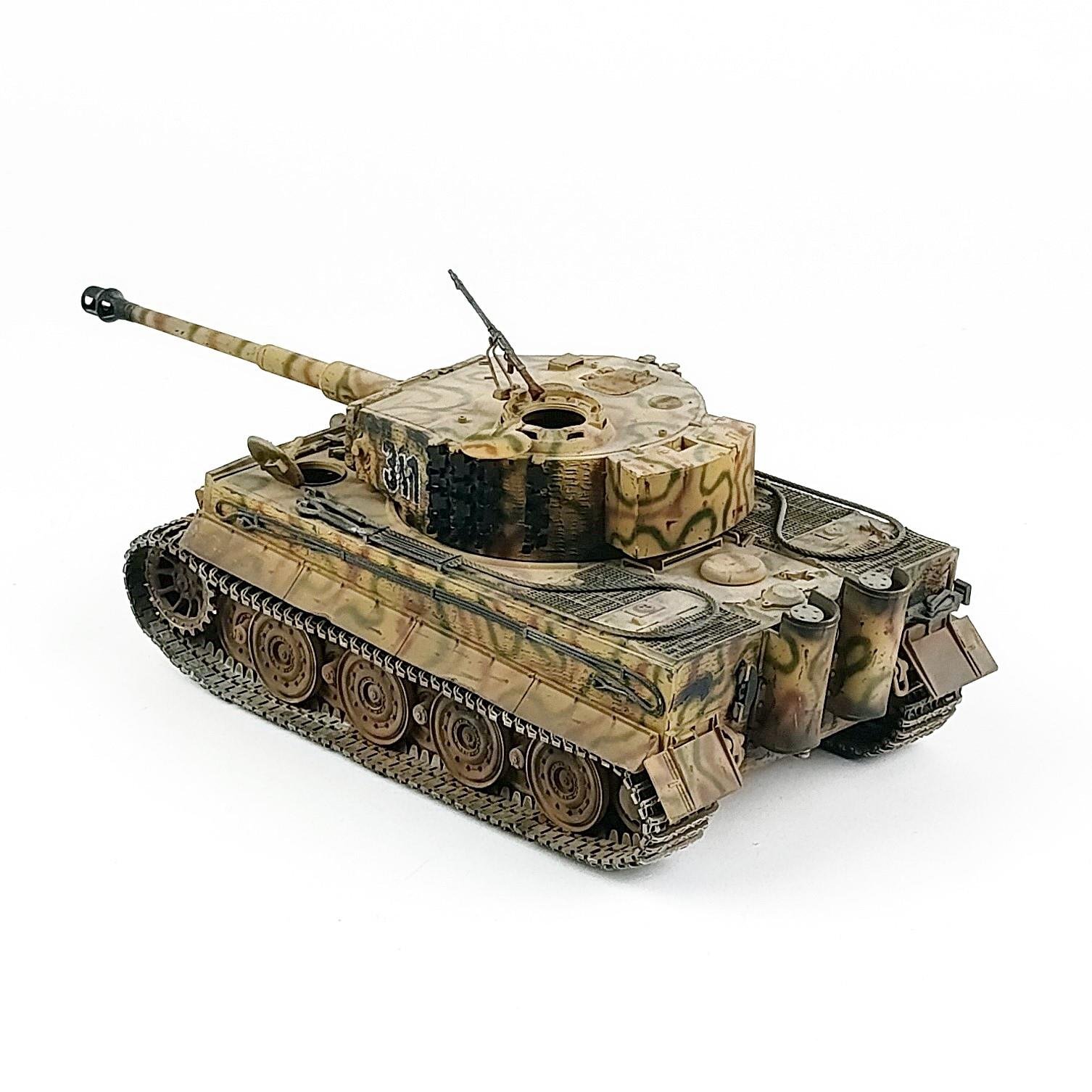 QD286 1/35 Ölçek, Tiger 1 E (late) Doğu Cephesi, Sergilemeye Hazır Plastik Tank Modeli