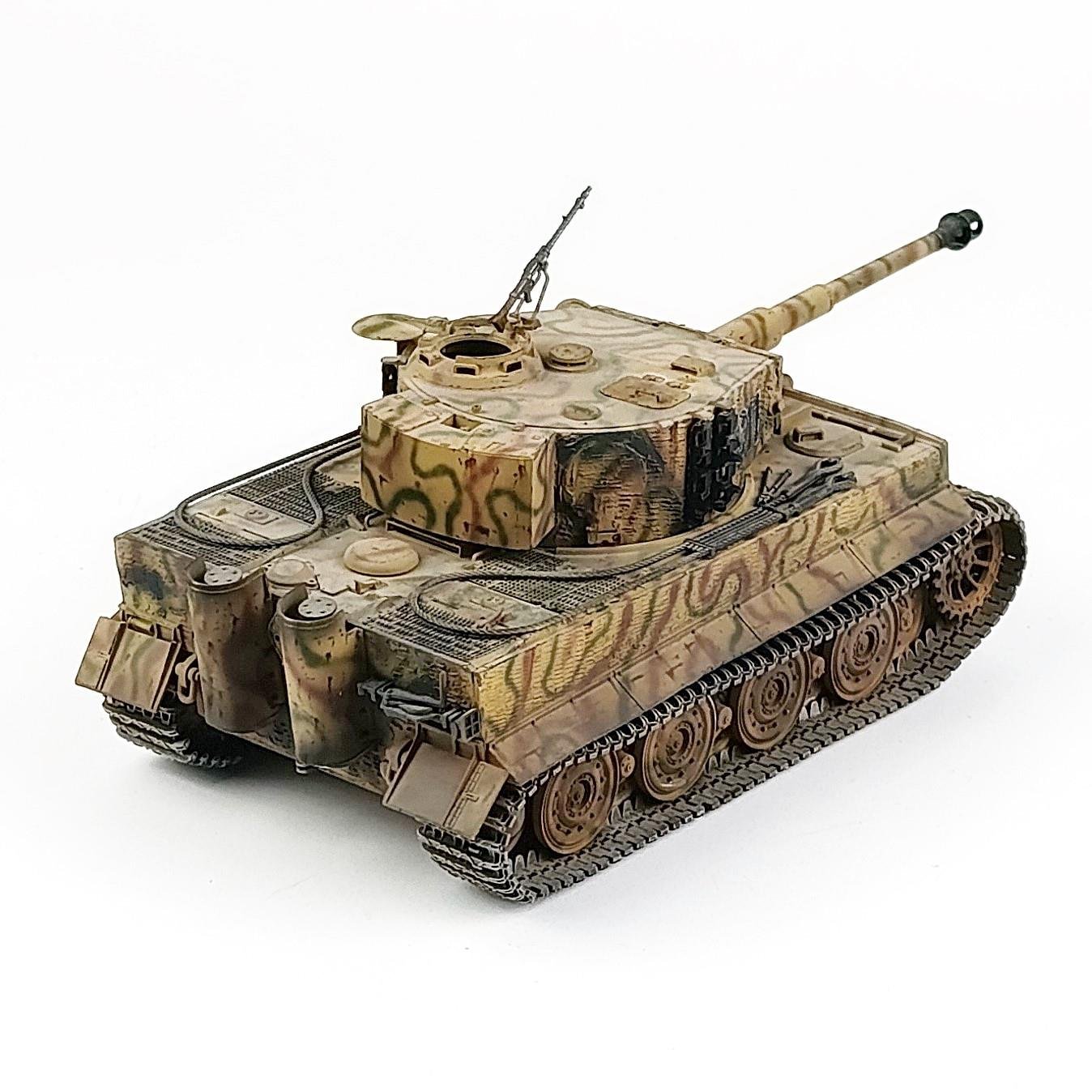 QD286 1/35 Ölçek, Tiger 1 E (late) Doğu Cephesi, Sergilemeye Hazır Plastik Tank Modeli