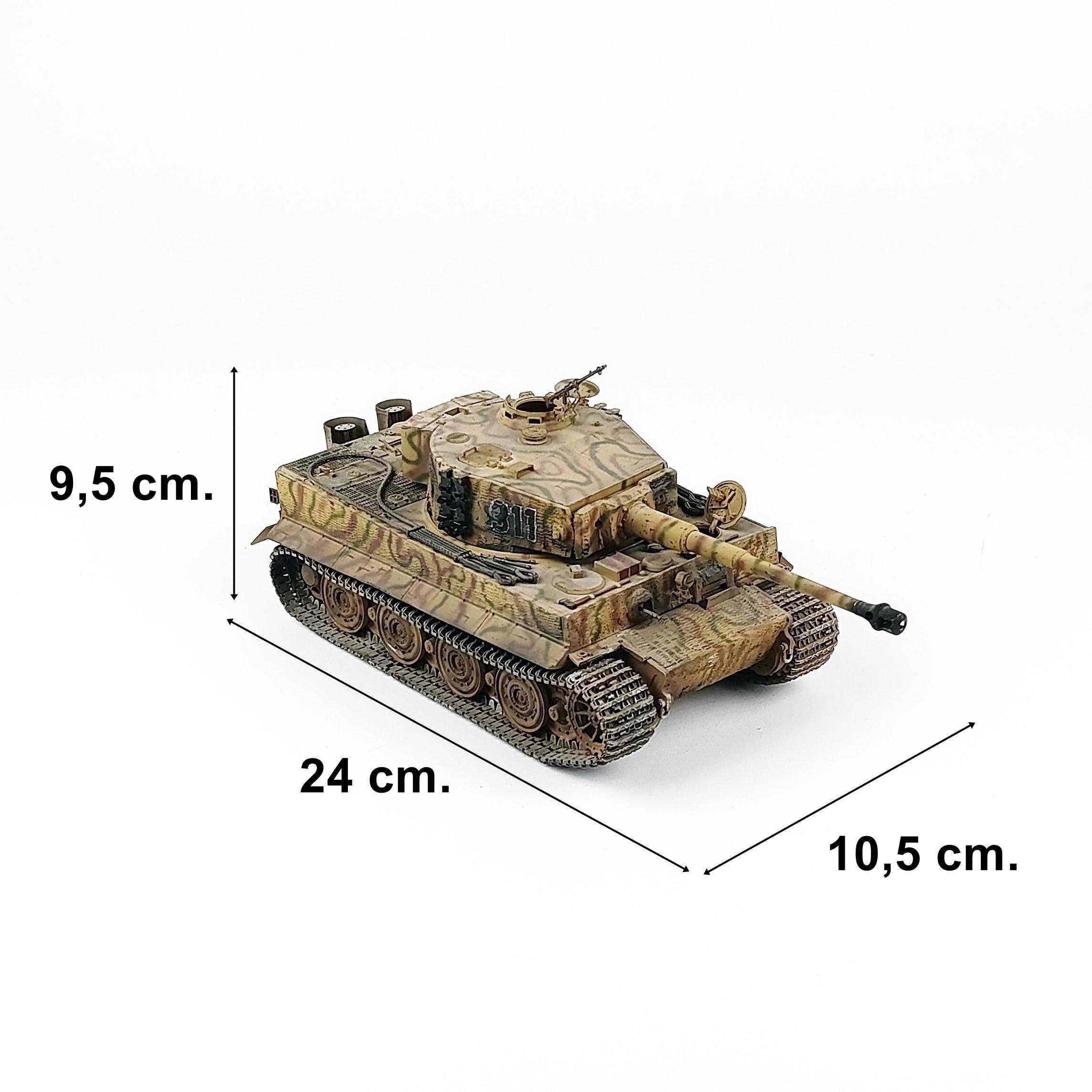 QD286 1/35 Ölçek, Tiger 1 E (late) Doğu Cephesi, Sergilemeye Hazır Plastik Tank Modeli