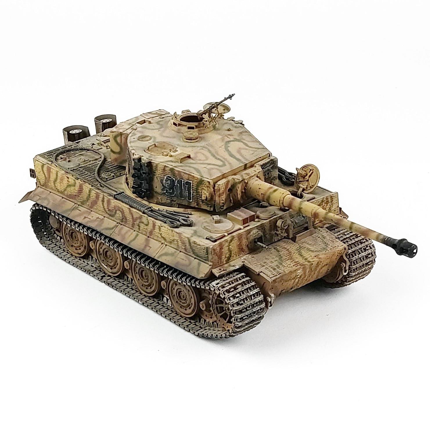 QD286 1/35 Ölçek, Tiger 1 E (late) Doğu Cephesi, Sergilemeye Hazır Plastik Tank Modeli