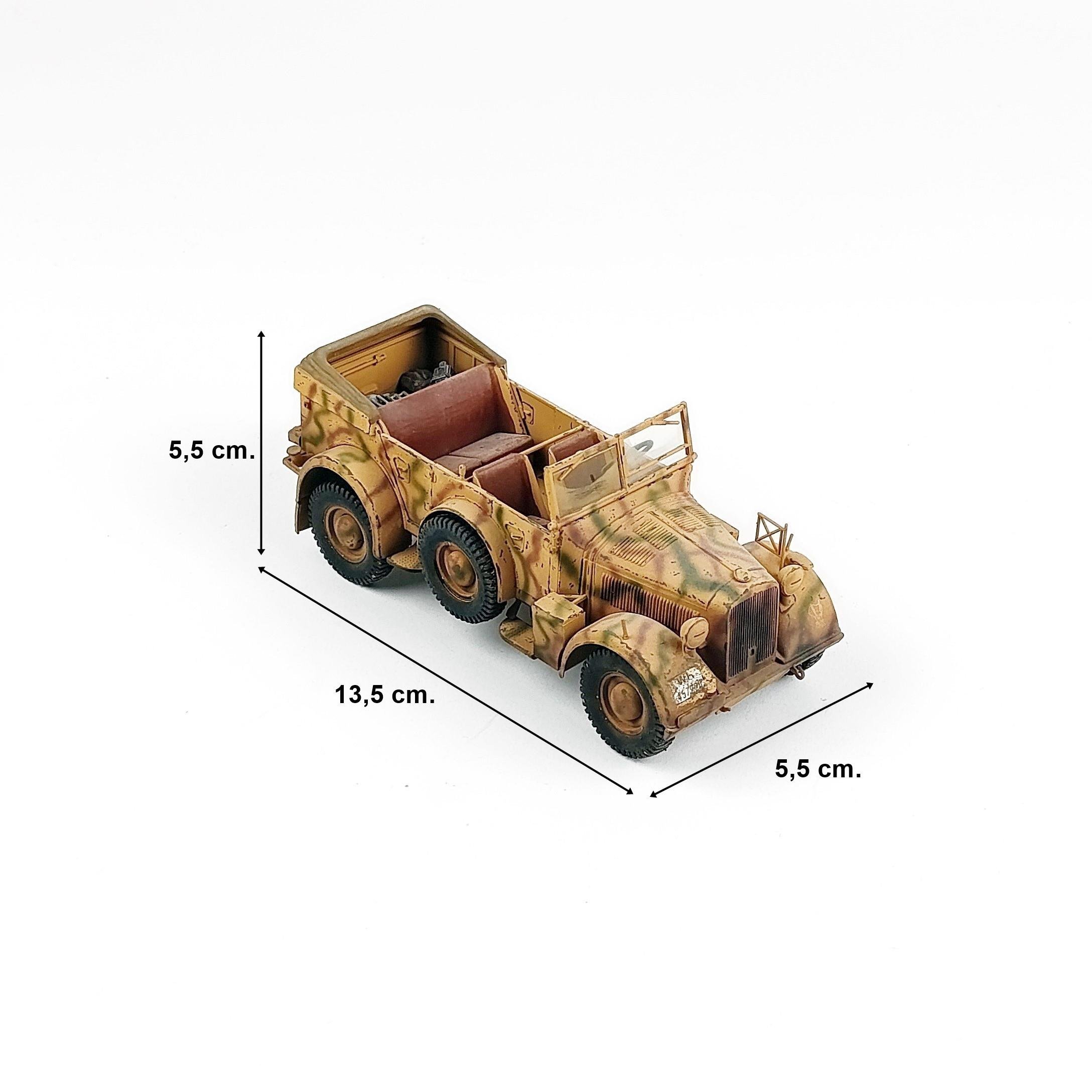 QD287 1/35 Ölçek, Horrch 1a Alman Rütbeli, Radyo aracı, Doğu Cephesi, Sergilemeye Hazır Plastik  Model