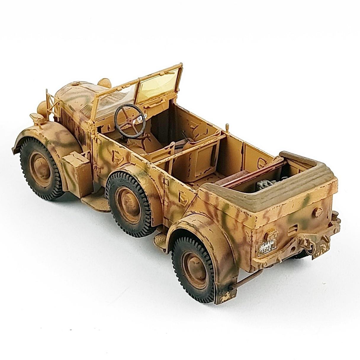 QD287 1/35 Ölçek, Horrch 1a Alman Rütbeli, Radyo aracı, Doğu Cephesi, Sergilemeye Hazır Plastik  Model