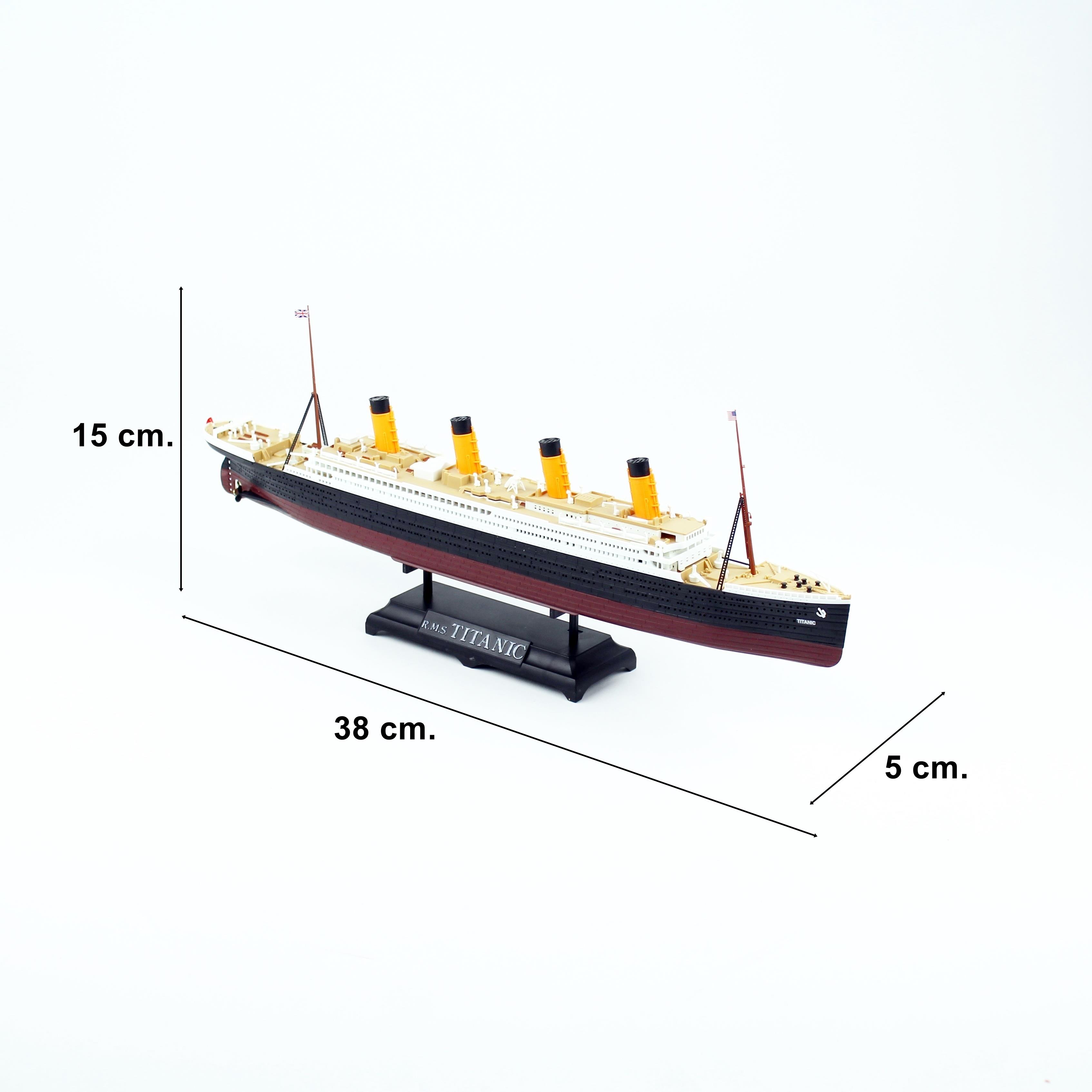QD403 1/700 Ölçek, 38 cm.  Titanic, Sergilemeye Hazır, Plastik Gemi Modeli