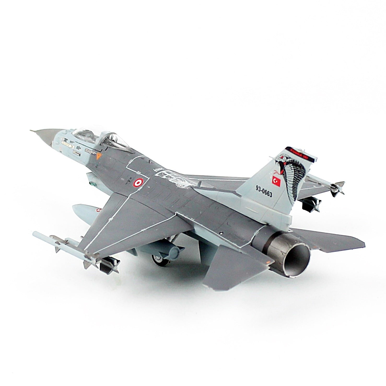 QD601 1/72 Ölçek, F-16C B-50 Savaşan Şahin, Kobra 191.Filo,Sergilemeye Hazır Model Uçak