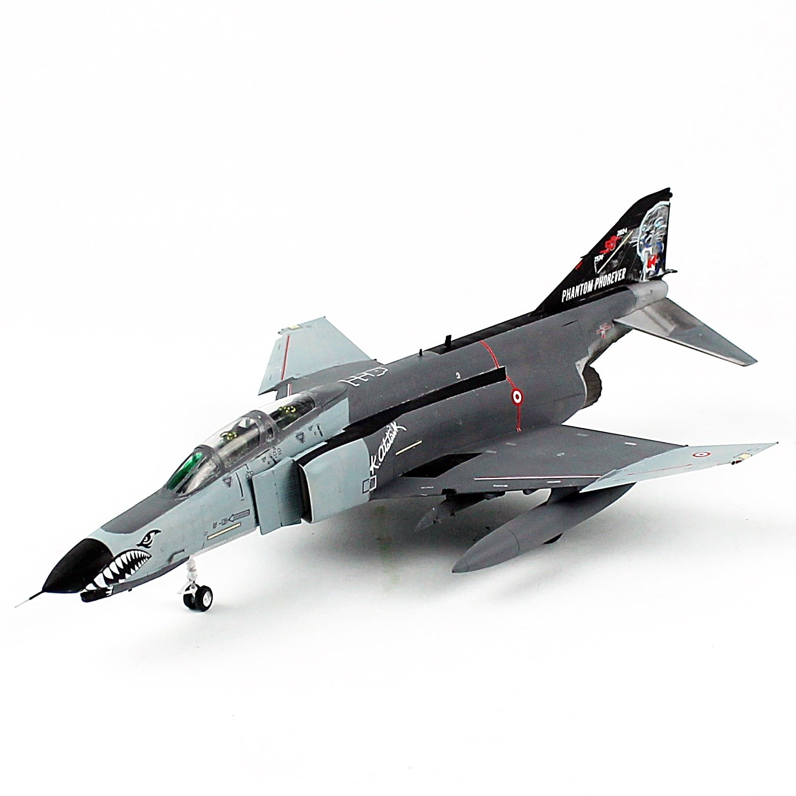 QD607 1/72 Ölçek, F-4E Phantom, 50. Yıl Decalli 2 Nolu Uçak, Sergilemeye Hazır Savaş Uçağı Modeli