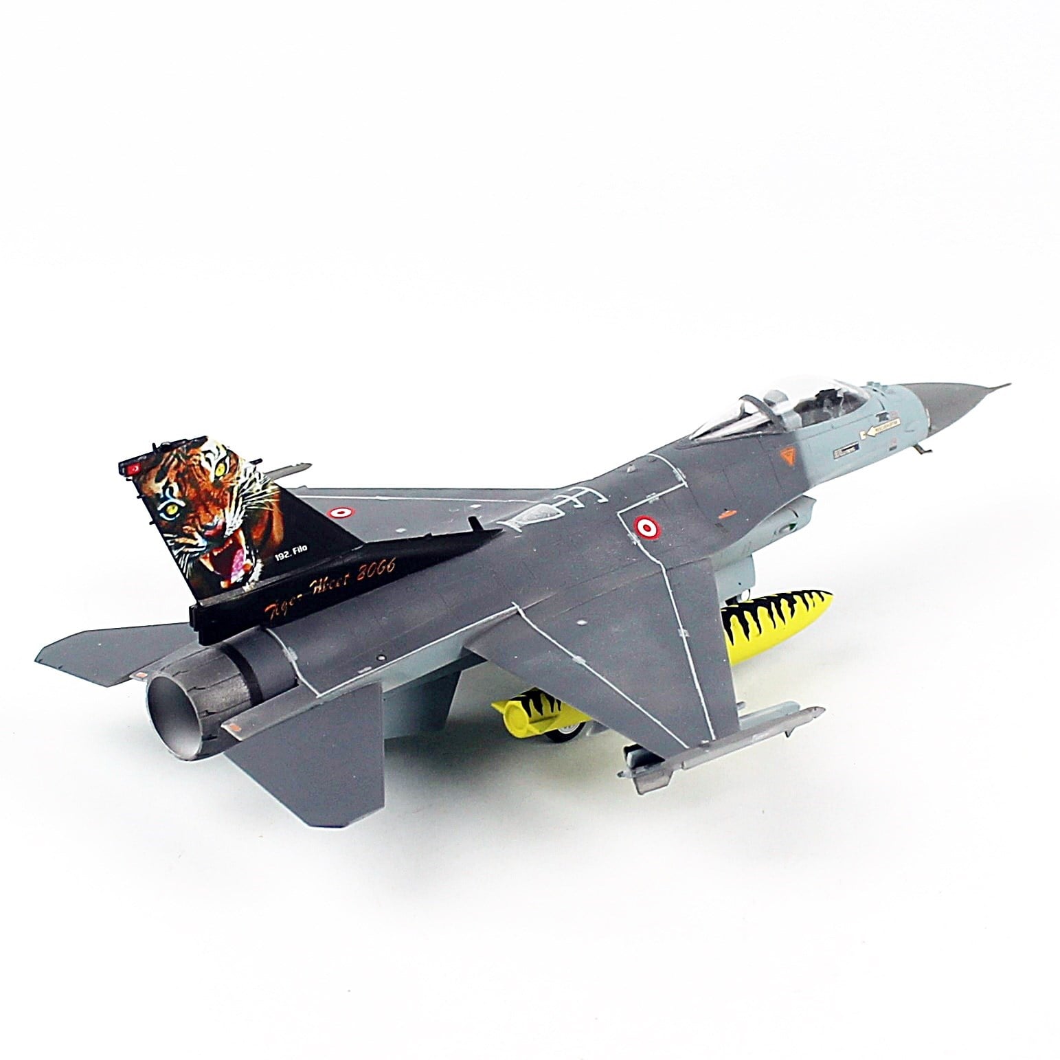 QD608 1/72 Ölçek, F-16C B-50 Savaşan Şahin, 192 Kaplan Filo, Tiger Meet 2006, Sergilemeye Hazır Model Uçak