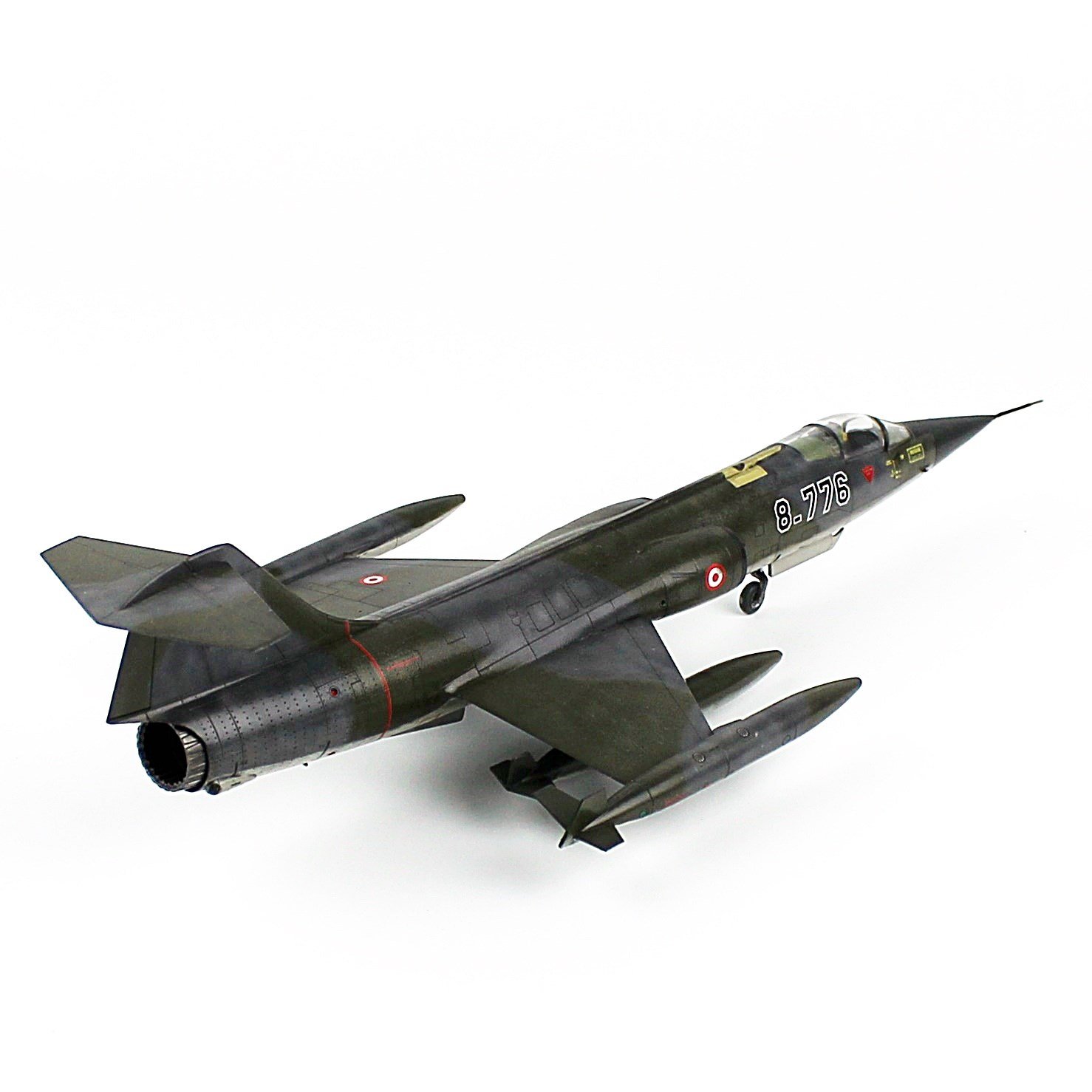 QD612 1/72 Ölçek, F-16 CF-104 Starfighter, 182 Kaplan Filo, Sergilemeye Hazır Model Uçak