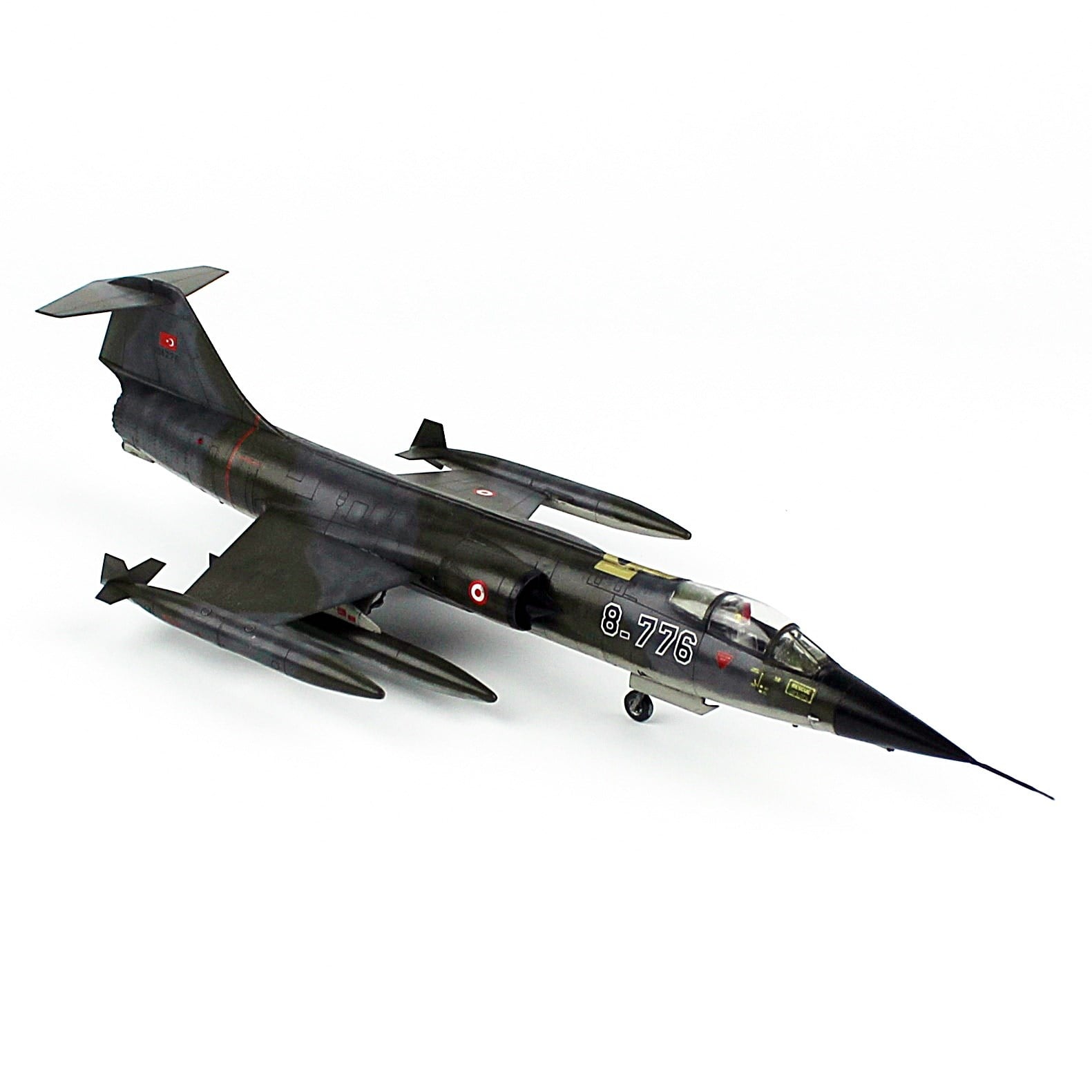 QD612 1/72 Ölçek, F-16 CF-104 Starfighter, 182 Kaplan Filo, Sergilemeye Hazır Model Uçak