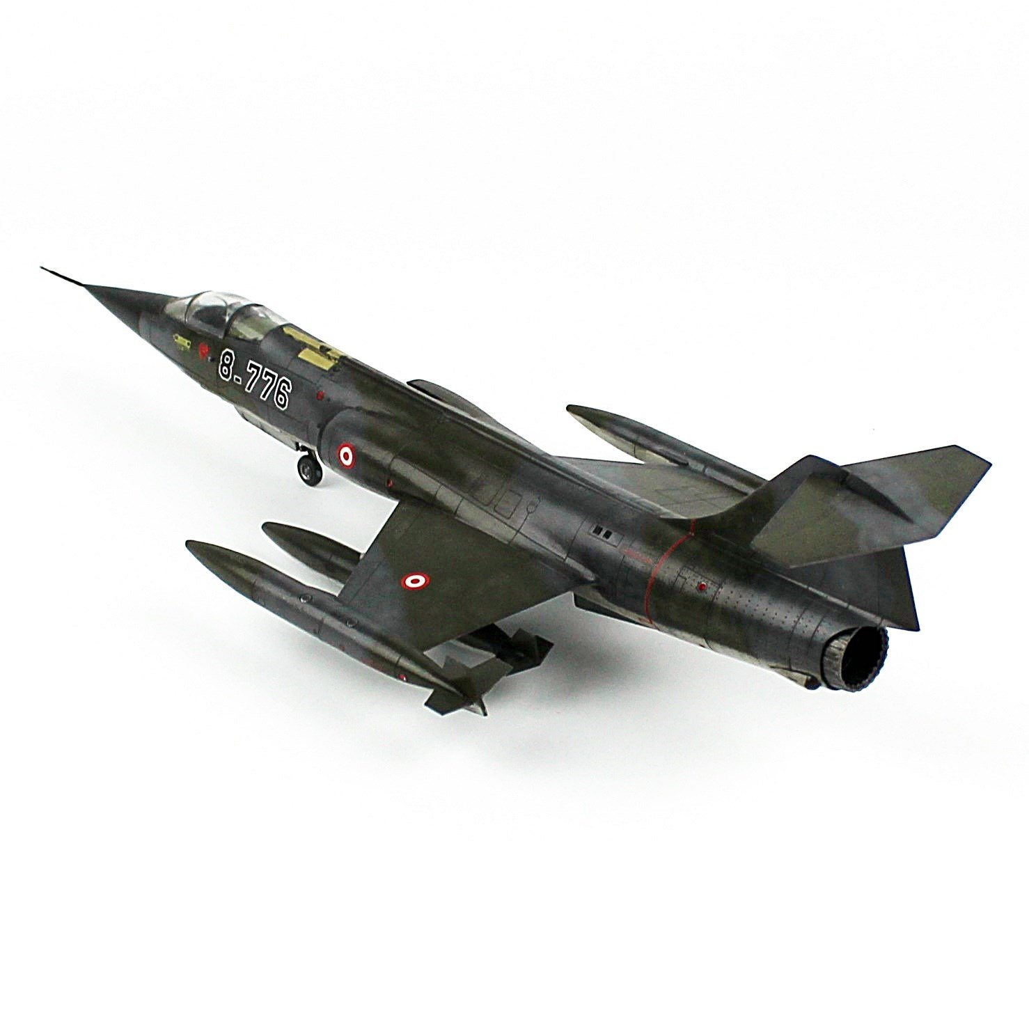 QD612 1/72 Ölçek, F-16 CF-104 Starfighter, 182 Kaplan Filo, Sergilemeye Hazır Model Uçak