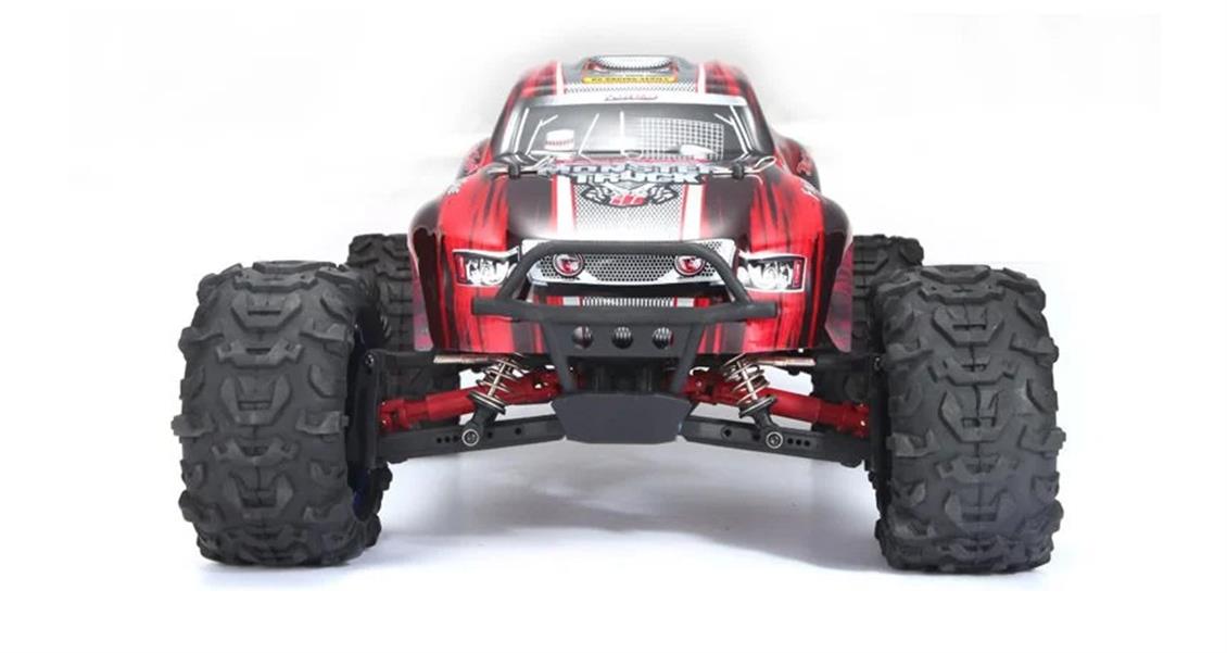 Remo 8035 1/8 Elektrikli 4WD Off Road Monster Truck (Dinosaurs Master) Kırmızı Kaportalı, Fırçasız Motorlu, 7.4V 4200Mah Li-Po