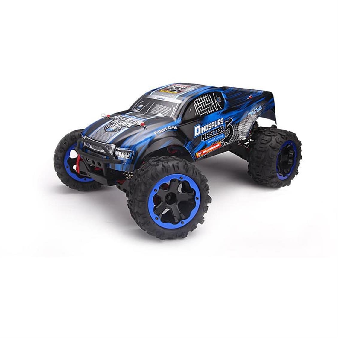 Remo 8036 1/8 Ölçek, 4WD Off Road PRO Monster Truck (Dinosaurs Master) Mavi Kaportalı, Fırçasız Motorlu, 7.4V 4200Mah Li-Po Pil