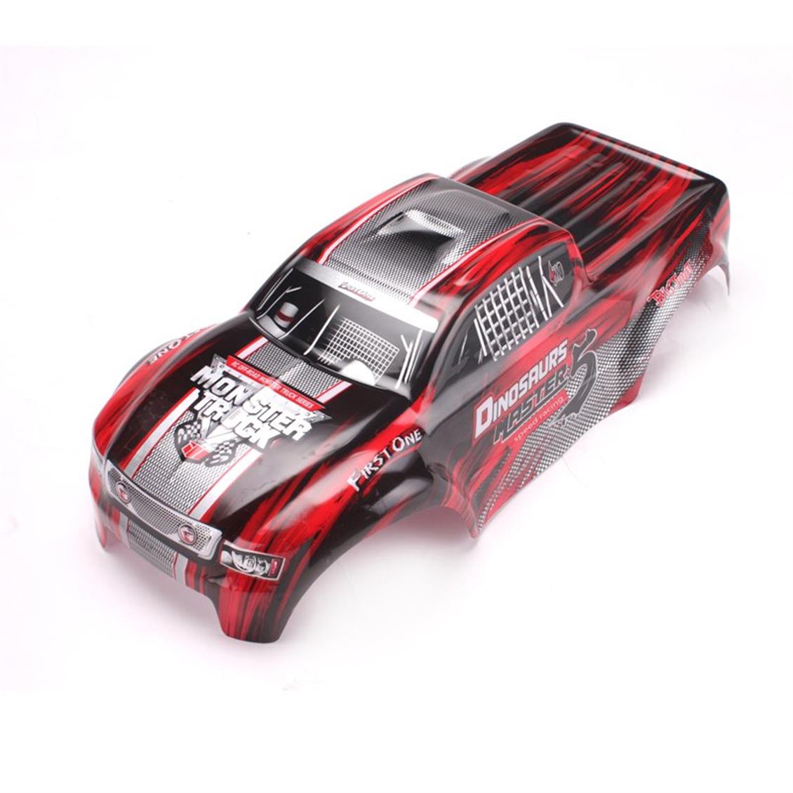 Remo D3902 1/8 Kırmızı Monster Truck Model Araç Kaportası