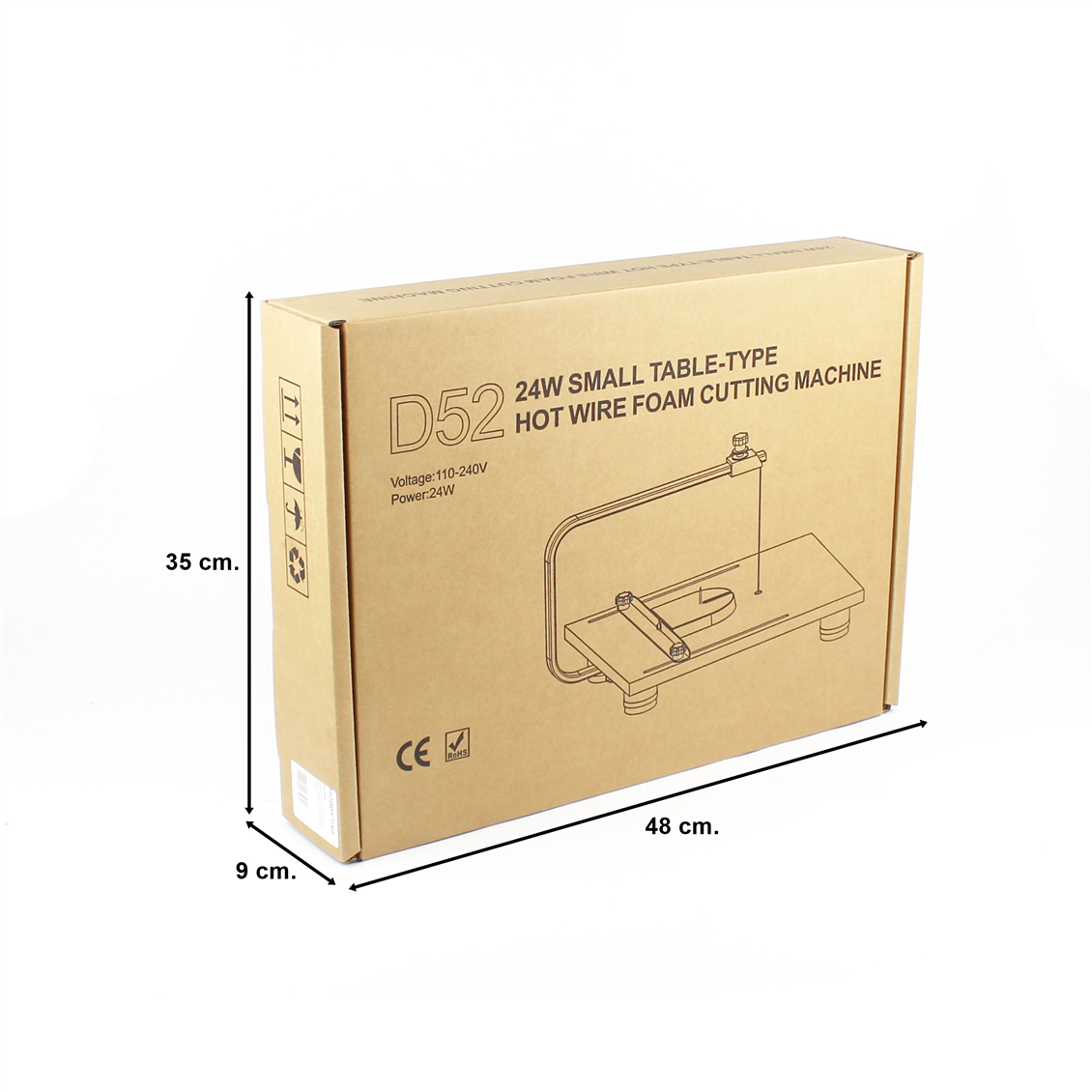 Rongter D52 Sıcak Telli Strafor Kesme Tezgahı, Sıcaklık Ayarlı, 24 Watt/ 220 Volt