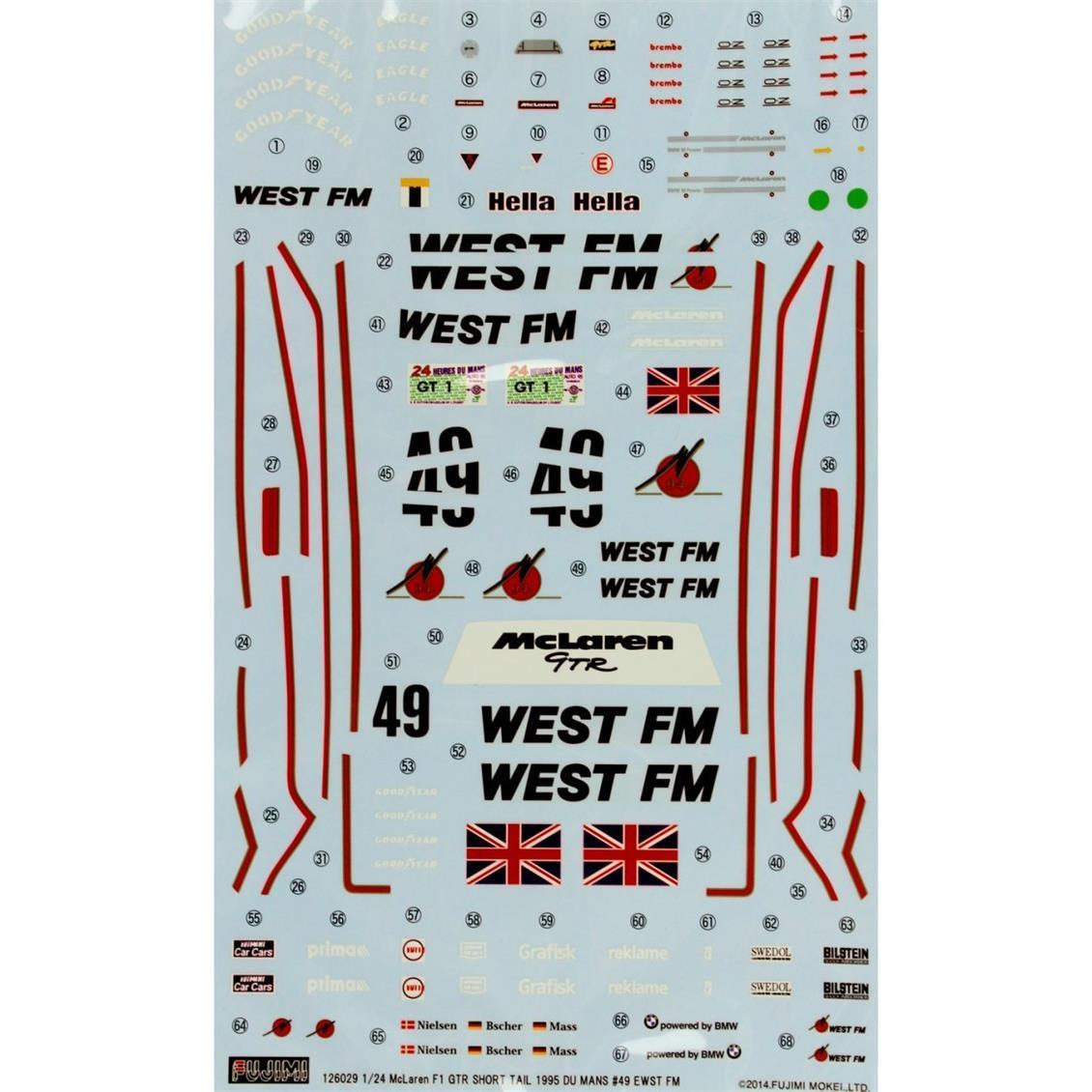 RS-26 1/24 MCLAREN F1 GTR SHORT TAİL 1995 LE MANS