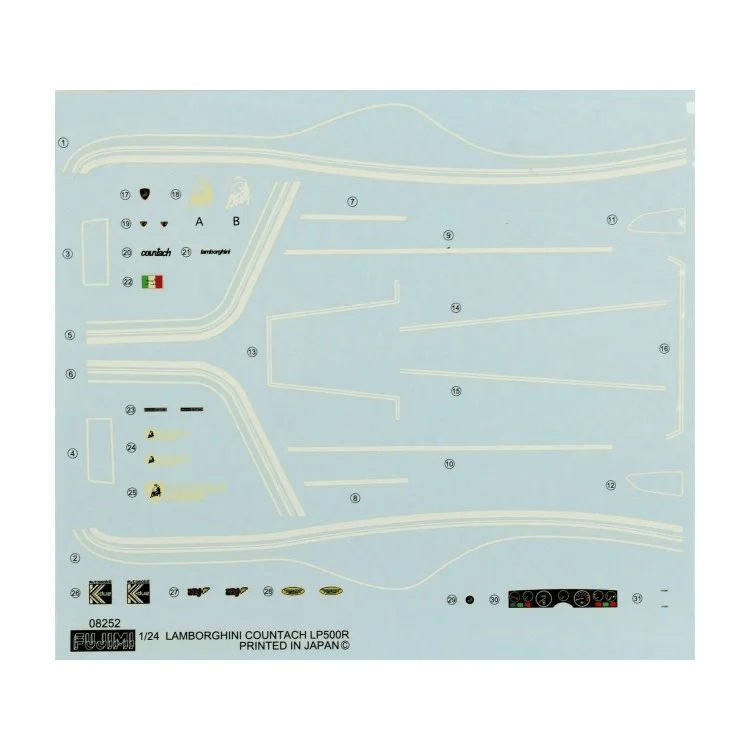 RS-8 1/24 LAMBORGHİNİ COUNTACH LP500