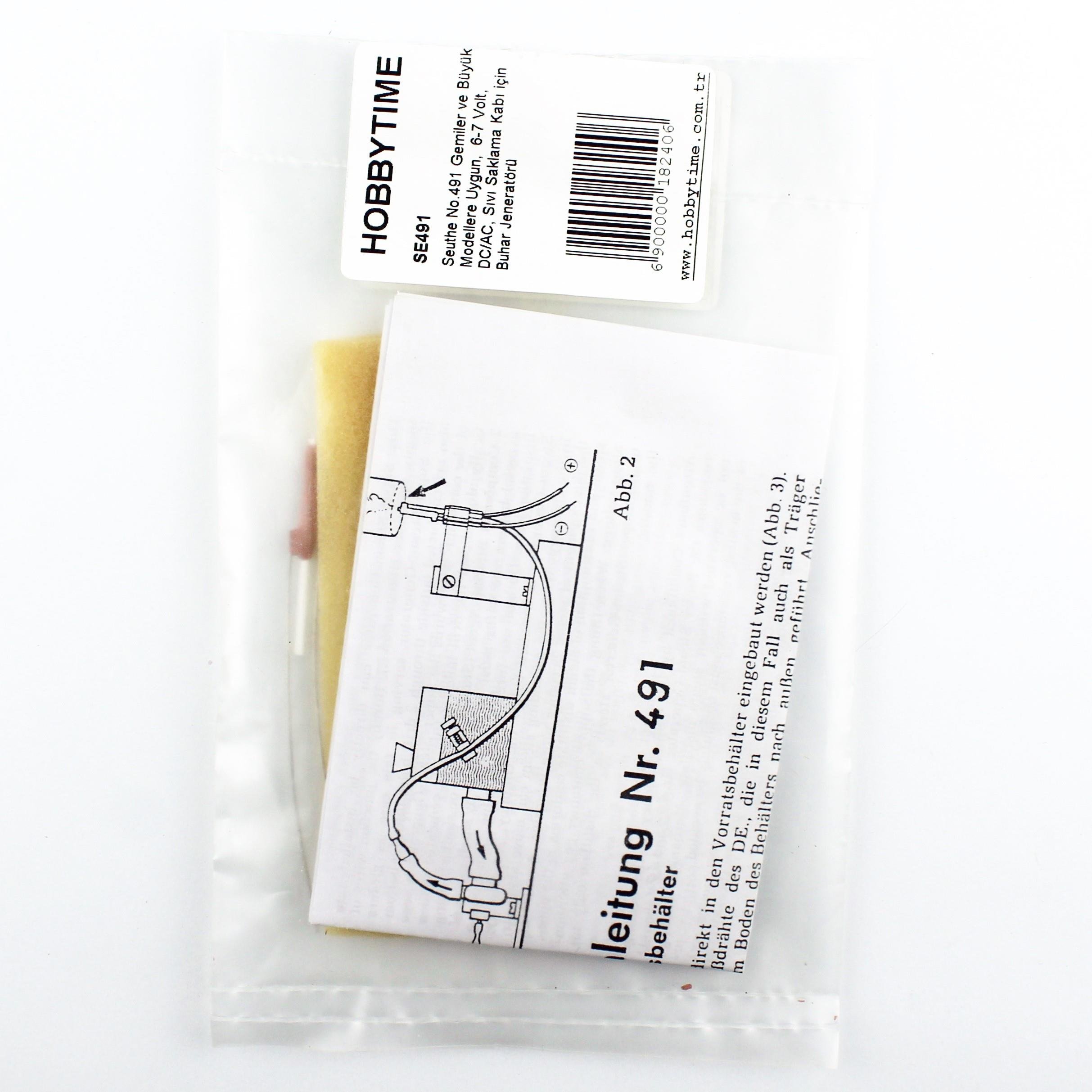 Seuthe No.491 Gemiler ve Büyük Modellere Uygun,  6-7 Volt, DC/AC, Sıvı Saklama Kabı için Buhar Jeneratörü