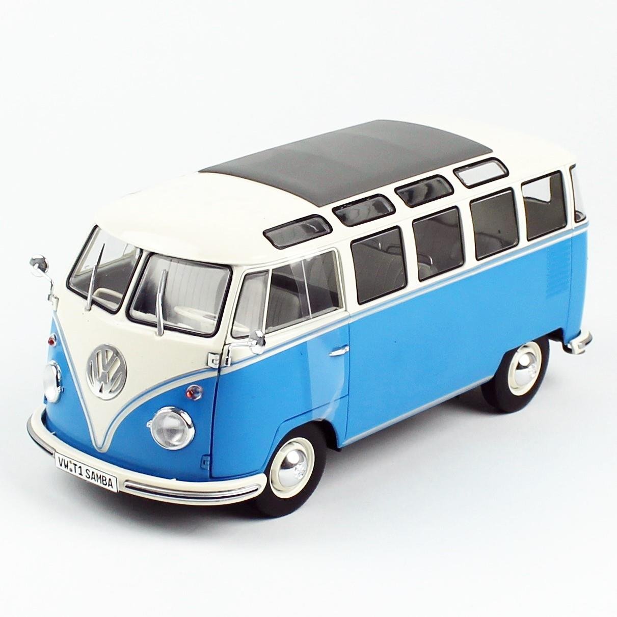 Solido 1/18 Ölçek, Volkvagen T1 Samba Minibüs 1962, ,Sergilemeye Hazır Model Araba