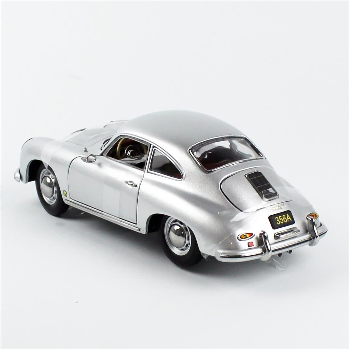 Sunstar 1351 1/18 Ölçek, 1957 Porsche 356A 1500 GS Carrera GT, Gümüş Metalik, Sergilemeye Hazır Metal Araba Modeli