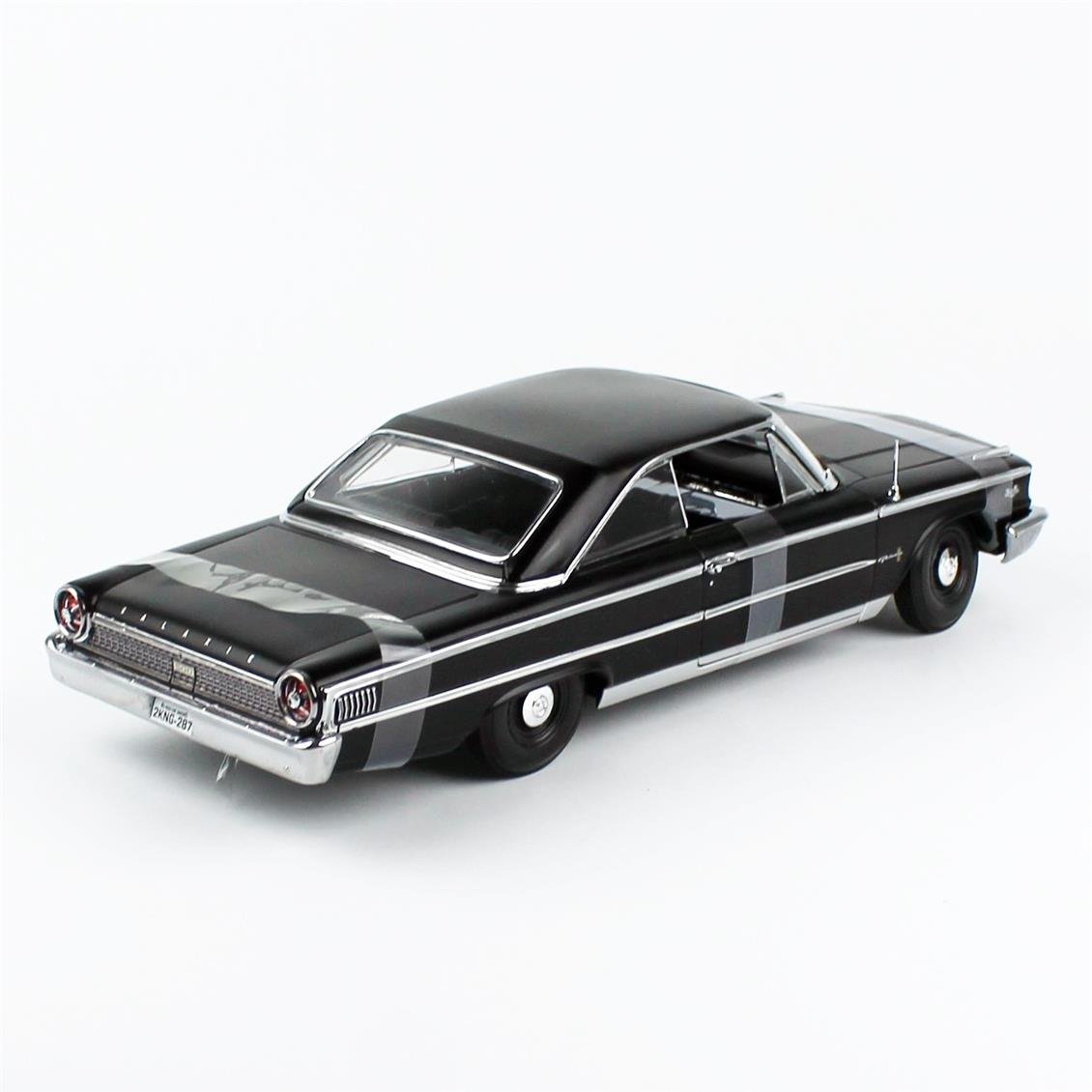 Sunstar 1475 1/18 Ölçek, 1963 Ford Galaxie 500/XL Hardtop, Yarı Mat Siyah, Sergilemeye Hazır Metal Araba Modeli