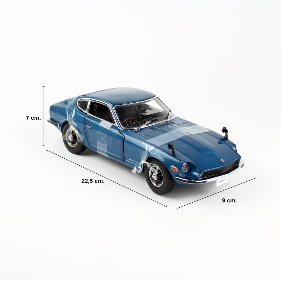 Sunstar 3513 1/18 Ölçek, 1970 Fairlady Z (S30), Mavi, Sergilemeye Hazır Metal Araba Modeli
