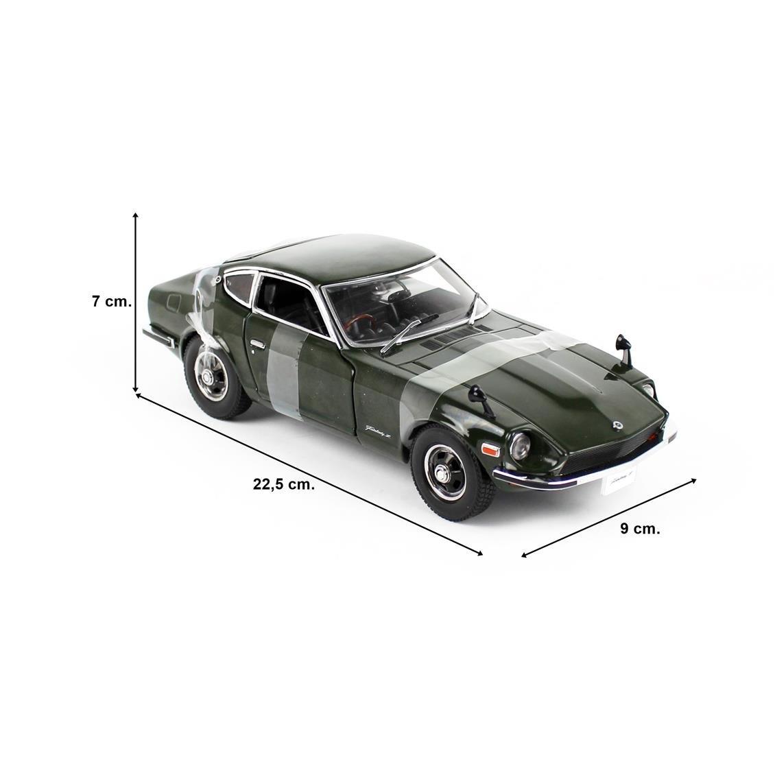 Sunstar 3514 1/18 Ölçek, 1970 Fairlady Z (S30), Koyu Yeşil, Sergilemeye Hazır Metal Ralli Araba Modeli