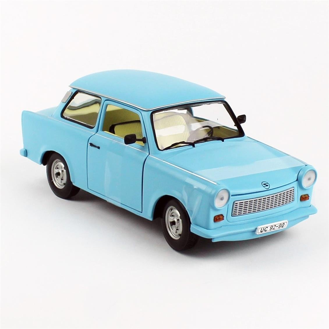 Sunstar 4290 1/18 Ölçek, Trabant 601, Mavi, Sergilemeye Hazır Metal Araba Modeli