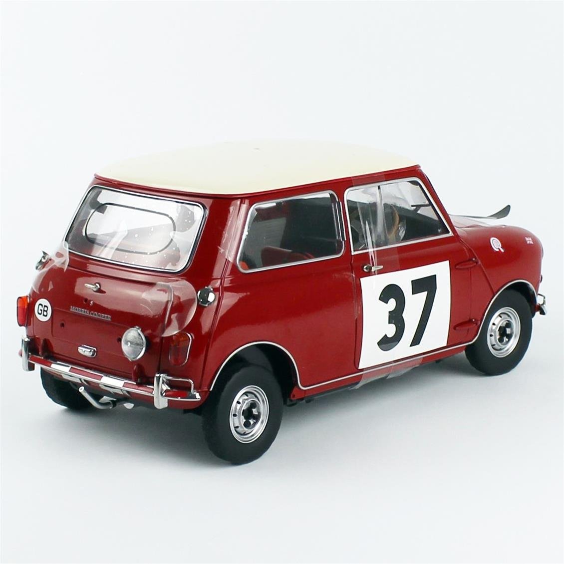 Sunstar 5326 1/12 Ölçek, Mini Cooper S - 37 P.Hopkirk/H. Liddon, Winner Rally Monaco 1964, Sergilemeye Hazır Metal Araba Modeli