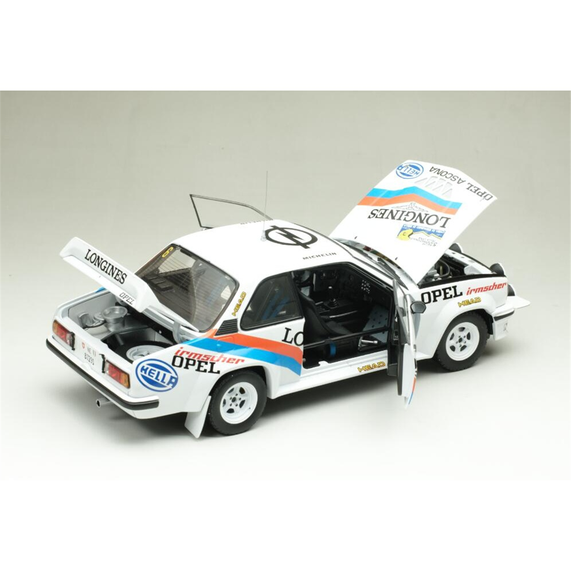 Sunstar 5377 1/18 Ölçek, Opel Ascona 400 #6 Balmer Jean - Pierre / Cavalli Fabio-Rally 1982, Sergilemeye Hazır Metal Araba Mode