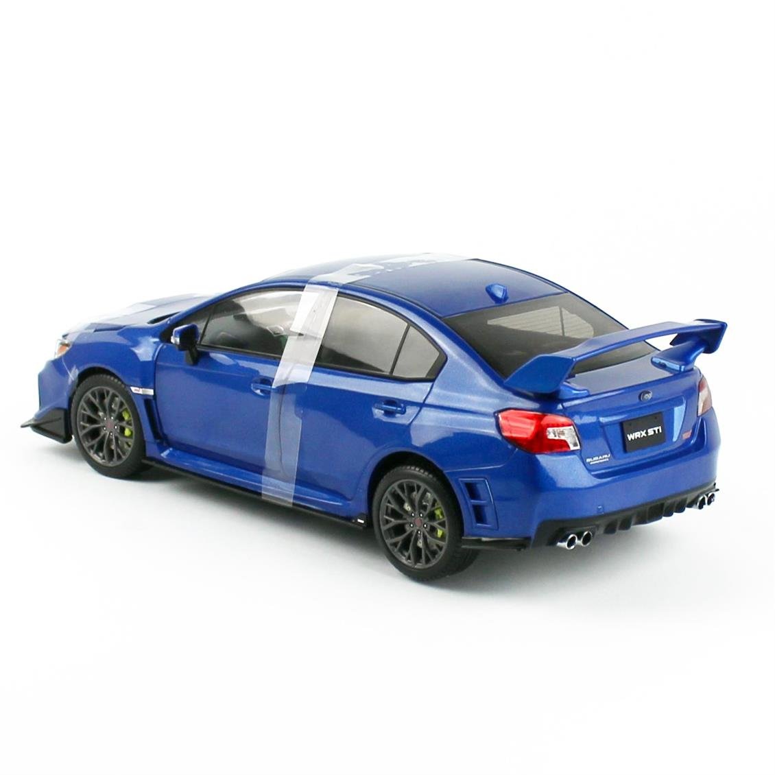 Sunstar 5555 1/18 Ölçek, Subaru WRX STI 2018 Customised Version, Mavi, Sergilemeye Hazır Metal Araba Modeli
