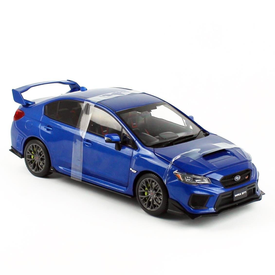 Sunstar 5555 1/18 Ölçek, Subaru WRX STI 2018 Customised Version, Mavi, Sergilemeye Hazır Metal Araba Modeli