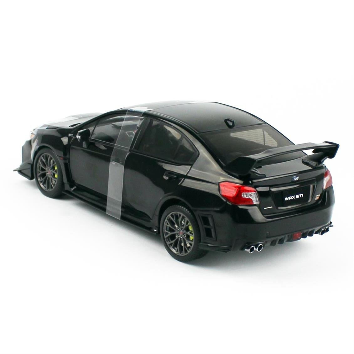 Sunstar 5557 1/18 Ölçek, Subaru WRX STI 2018 Customised Version, Siyah, Sergilemeye Hazır Metal Araba Modeli