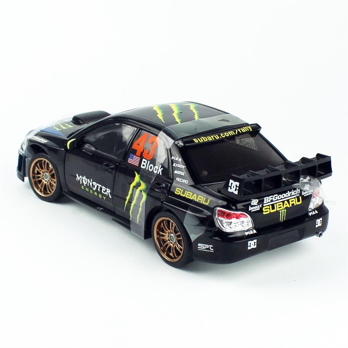 Sunstar 5582R 1/18 Ölçek, Subaru Impreza WRC06, Ken Block Gymkhana 2008, Sergilemeye Hazır Metal Araba Modeli