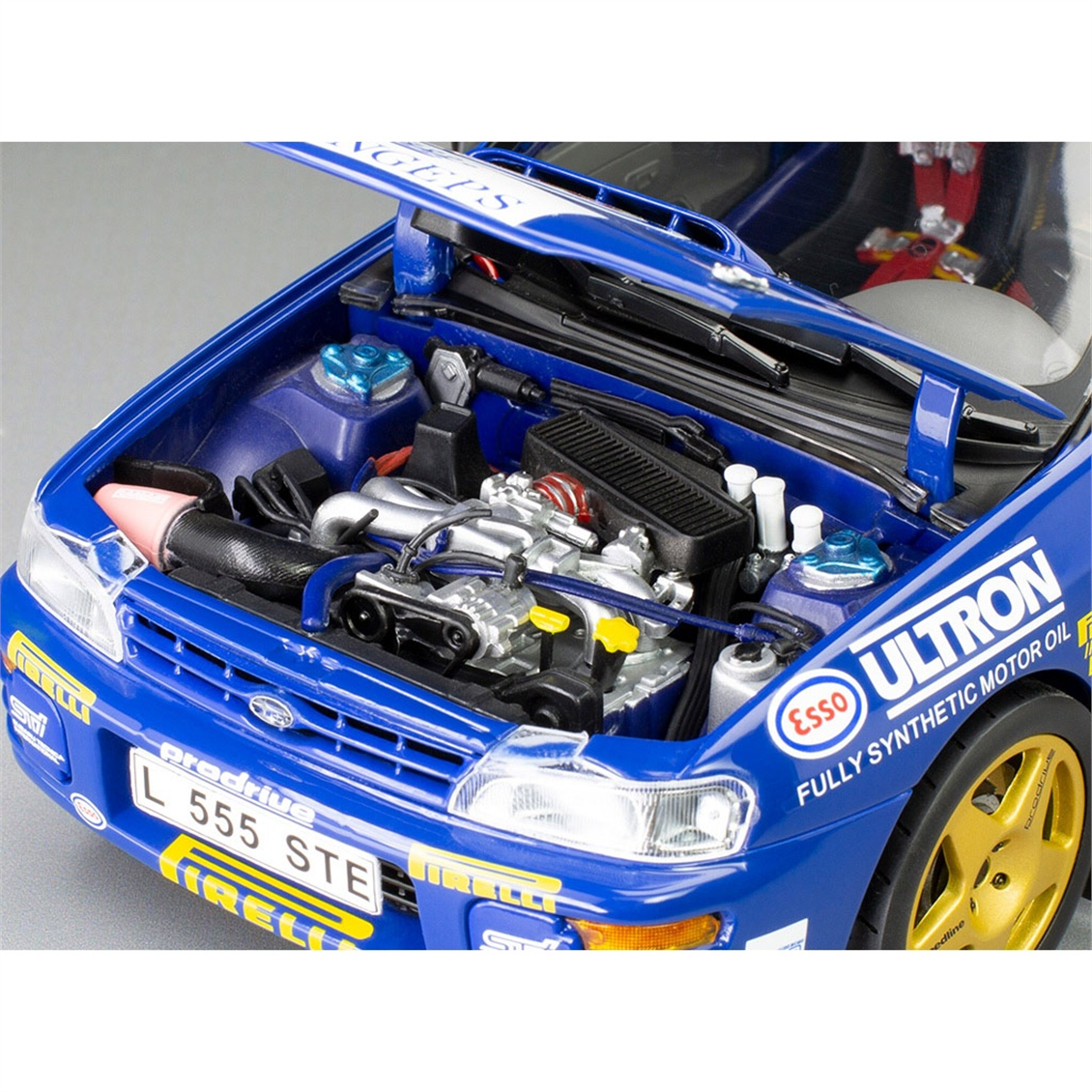 Sunstar 5600 1/18 Ölçek, Subaru Impreza 555 -#1 Colin McRae - Winner Memorial Bettega 1993, Sergilemeye Hazır Metal Araba Model
