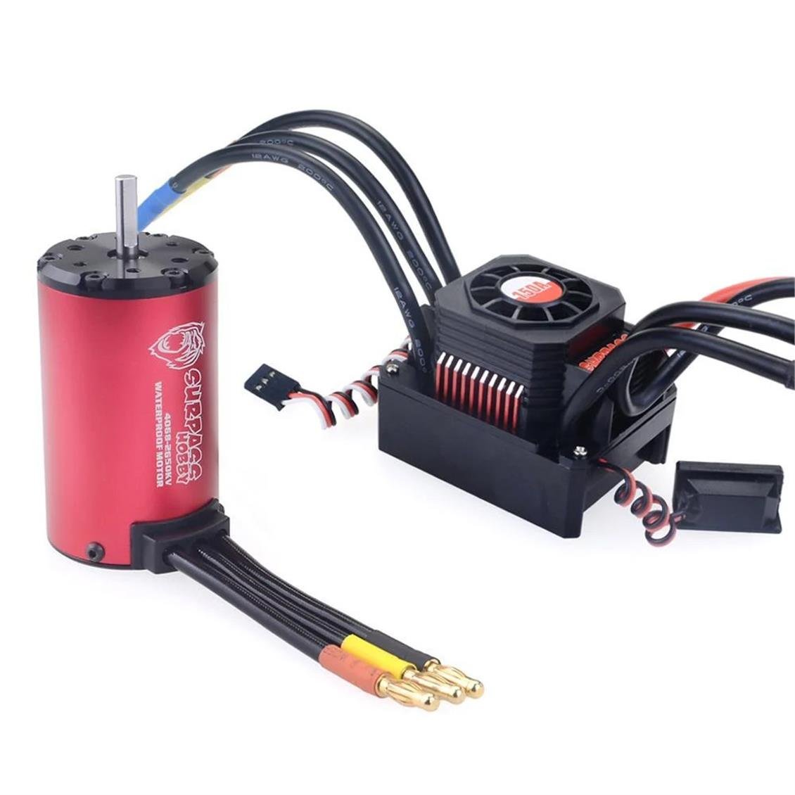 Surpass SP-240680-02 4068 Fırçasız 1900KV Motor ve 150A Hız Kontrol Su Geçirmez Kombo Set