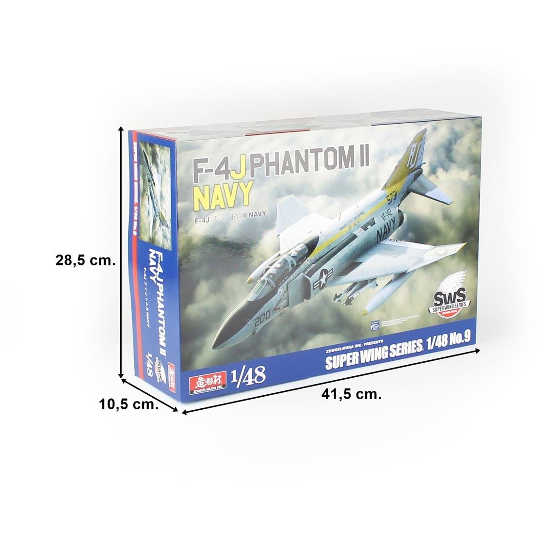 SWS 48-09 1/48 Ölçek, F-4J Phantom II (Navy) Savaş Uçağı, Plastik Model Kiti