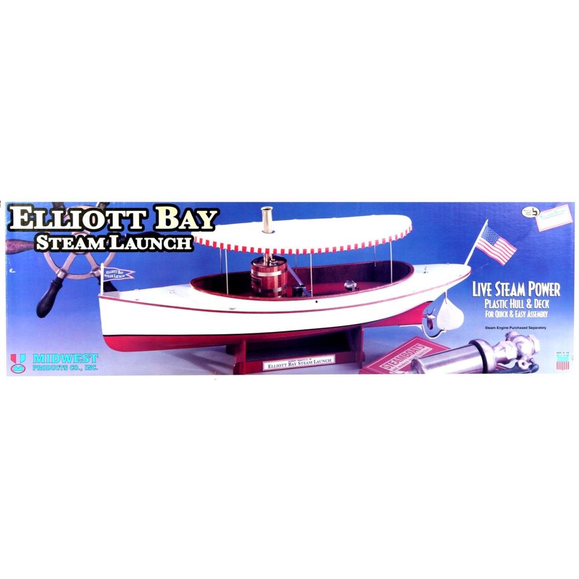 T988 1/25 ELLİOTT BAY STEAM LAUNCH-640 MM.-R/C BUH