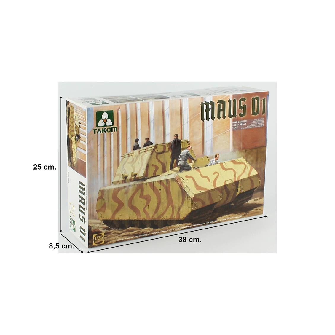 Takom 2049 1/35 Ölçek, Alman Süper Ağır Tankı Maus V1, Plastik Model Kiti