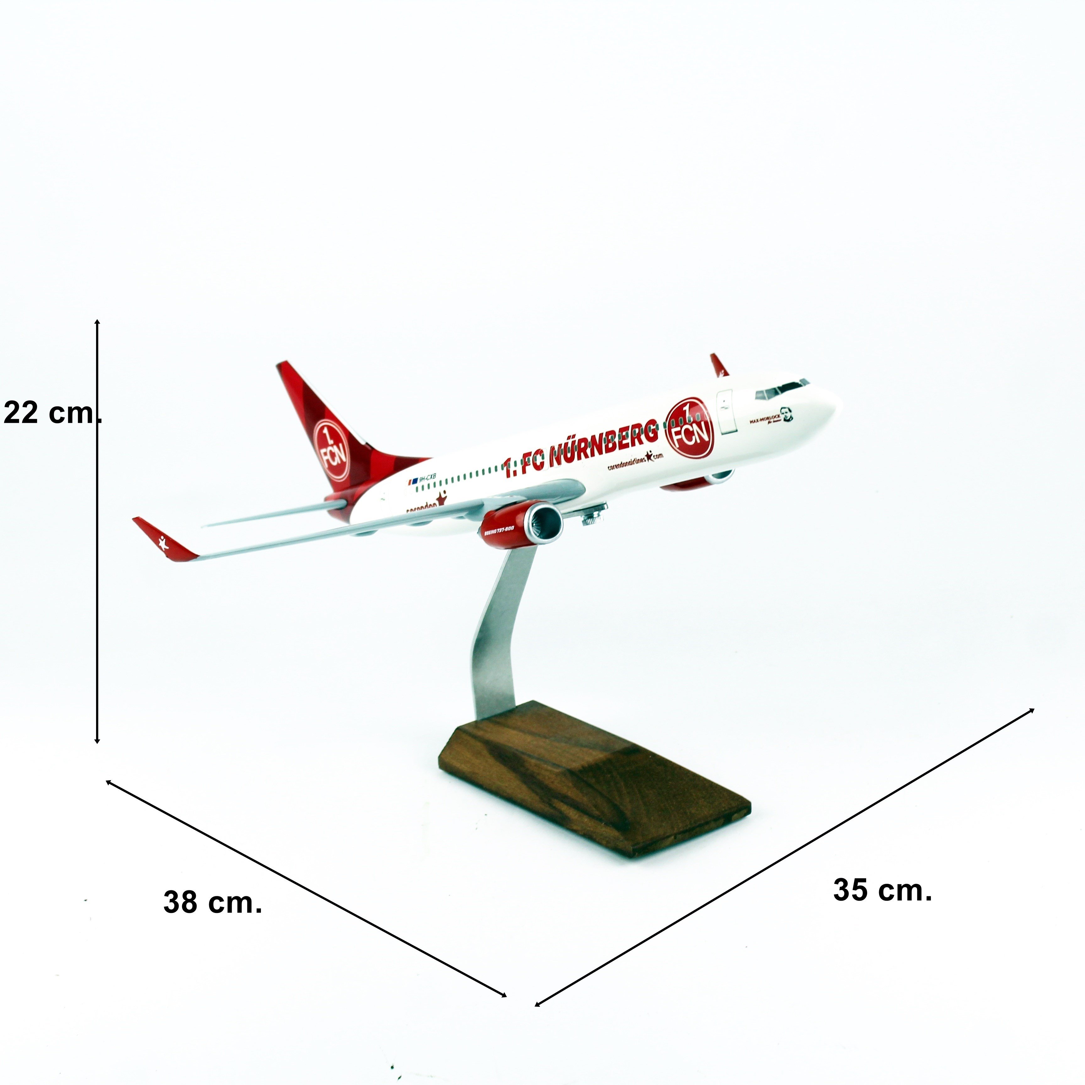 THY025 1/100 WAHRE, Corendon Airlines B737-800 Passagierflugzeuge, bereit, Holzstandmodell auszustellen