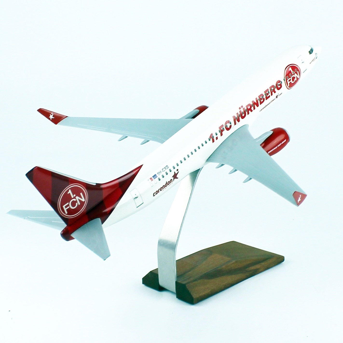 THY025 1/100 WAHRE, Corendon Airlines B737-800 Passagierflugzeuge, bereit, Holzstandmodell auszustellen