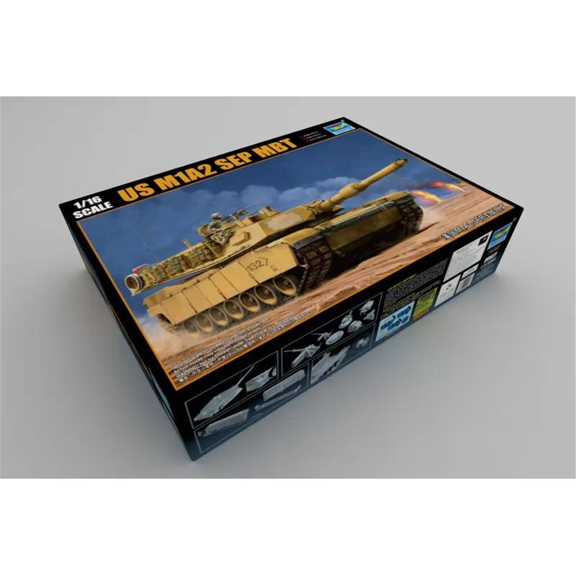 Trumpeter 00927 1/16 Ölçek, US M1A2 SEP MBT, Ana Muharebe Tankı Plastik Model Kiti