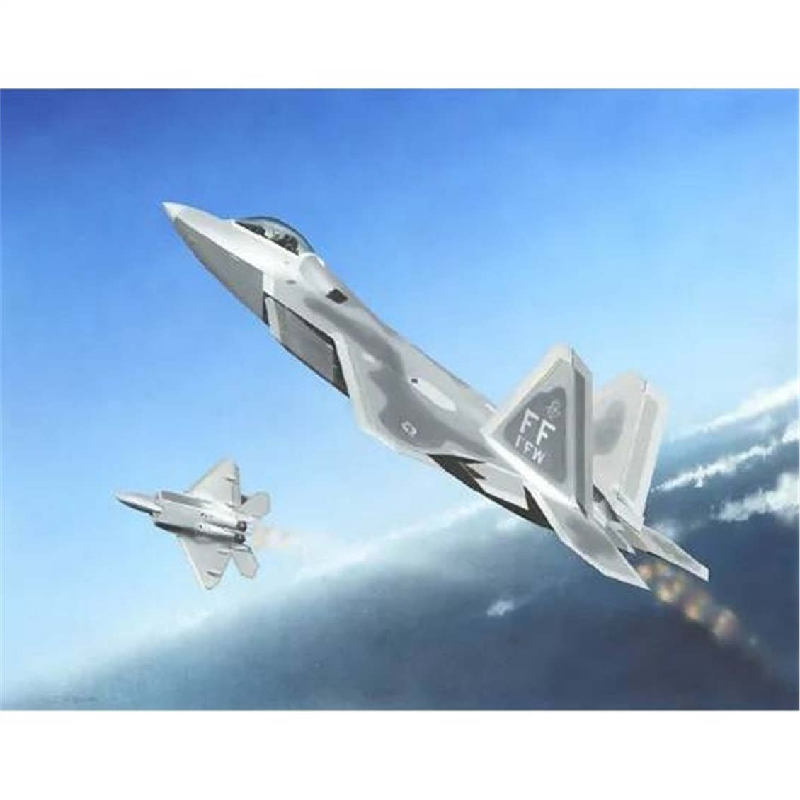 Trumpeter 01317 1/144 Ölçek, F-22A Raptor, Savaş Uçağı Plastik Model Kiti