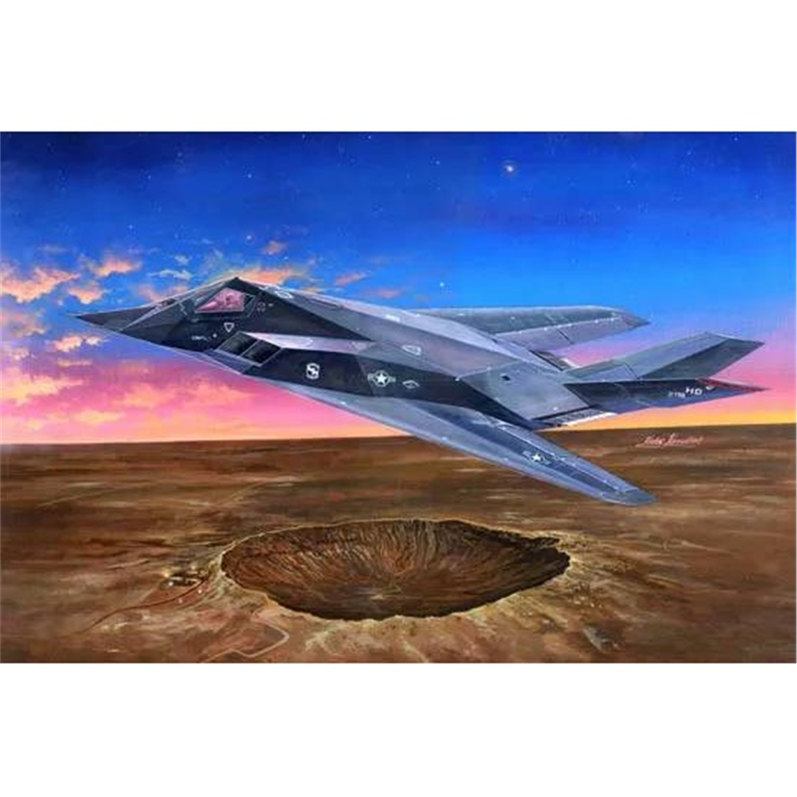 Trumpeter 03219 1/32 Ölçek, F-117A Nighthawk, Savaş Uçağı Plastik Model Kiti