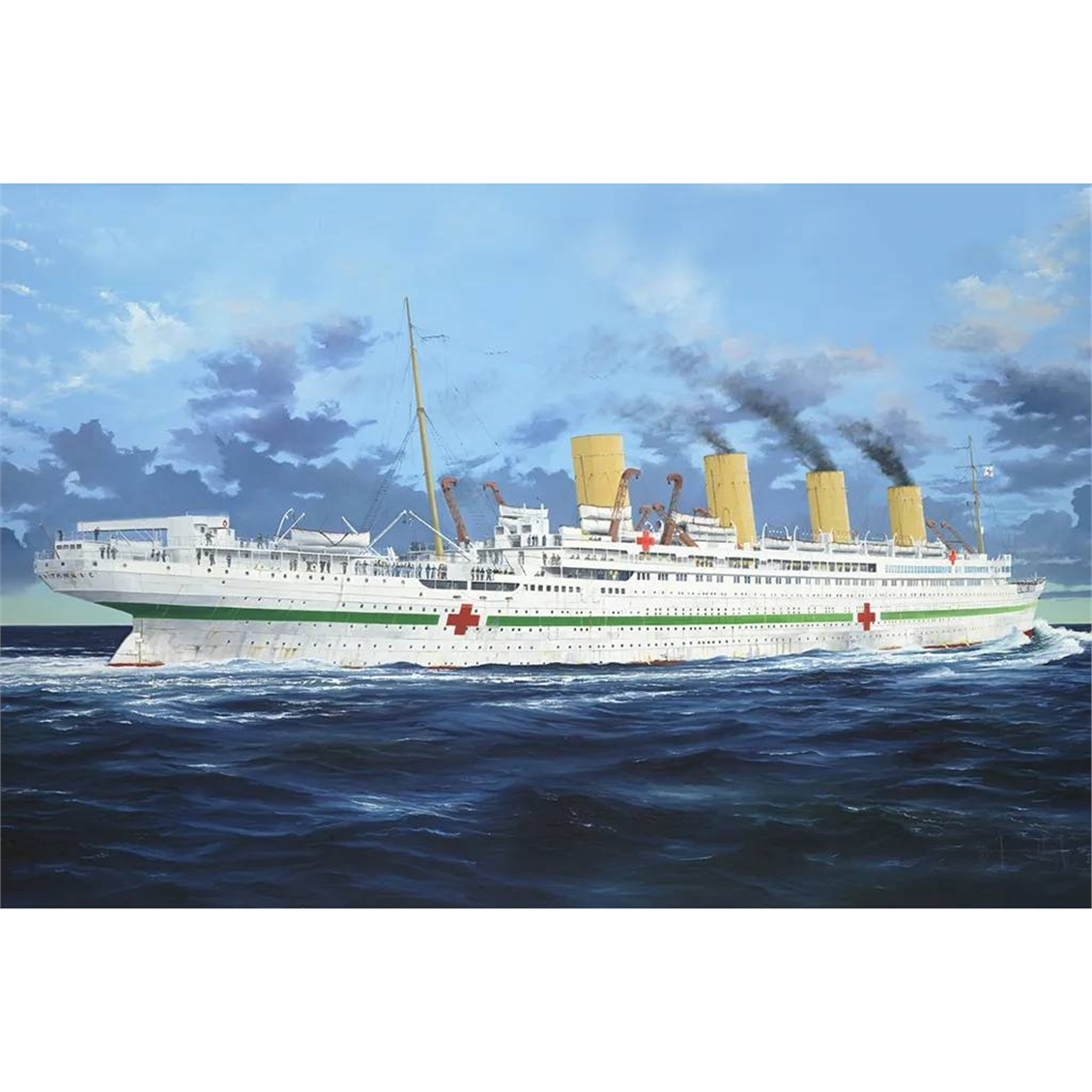 Trumpeter 03721 1/200 Ölçek, HMHS Britannic, Yolcu Gemisi Plastik Model Kiti