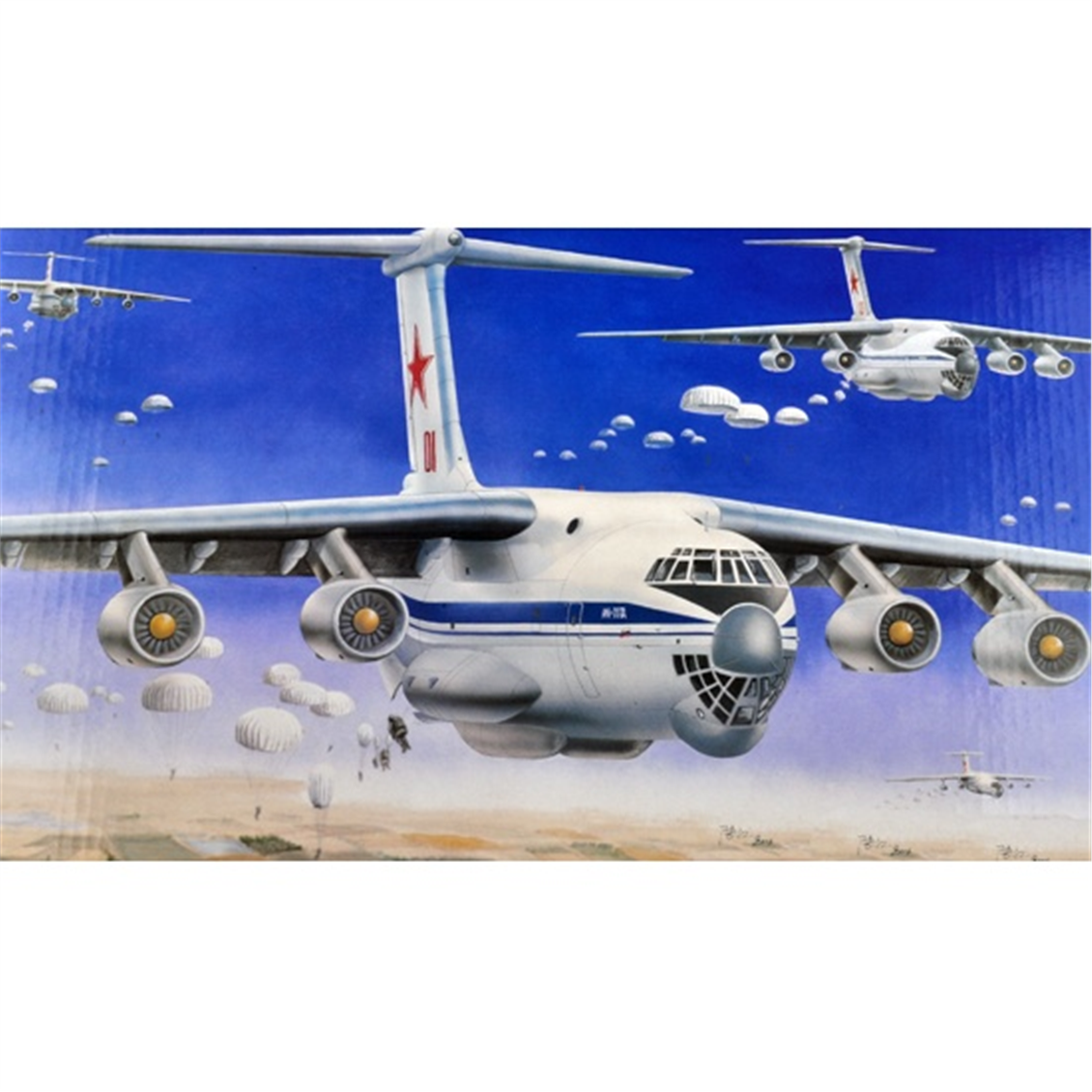 Trumpeter 03901 1/144 Ölçek, Ilyushin IL-76 Transport, Yakıt İkmal Uçağı Plastik Model Kiti