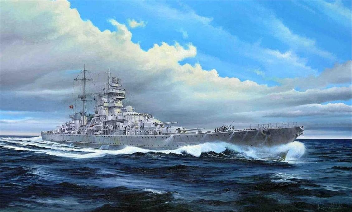 Trumpeter 05313 1/350 Ölçek, Alman Prinz Eugen 1945 Kruvazör, Plastik Model kiti