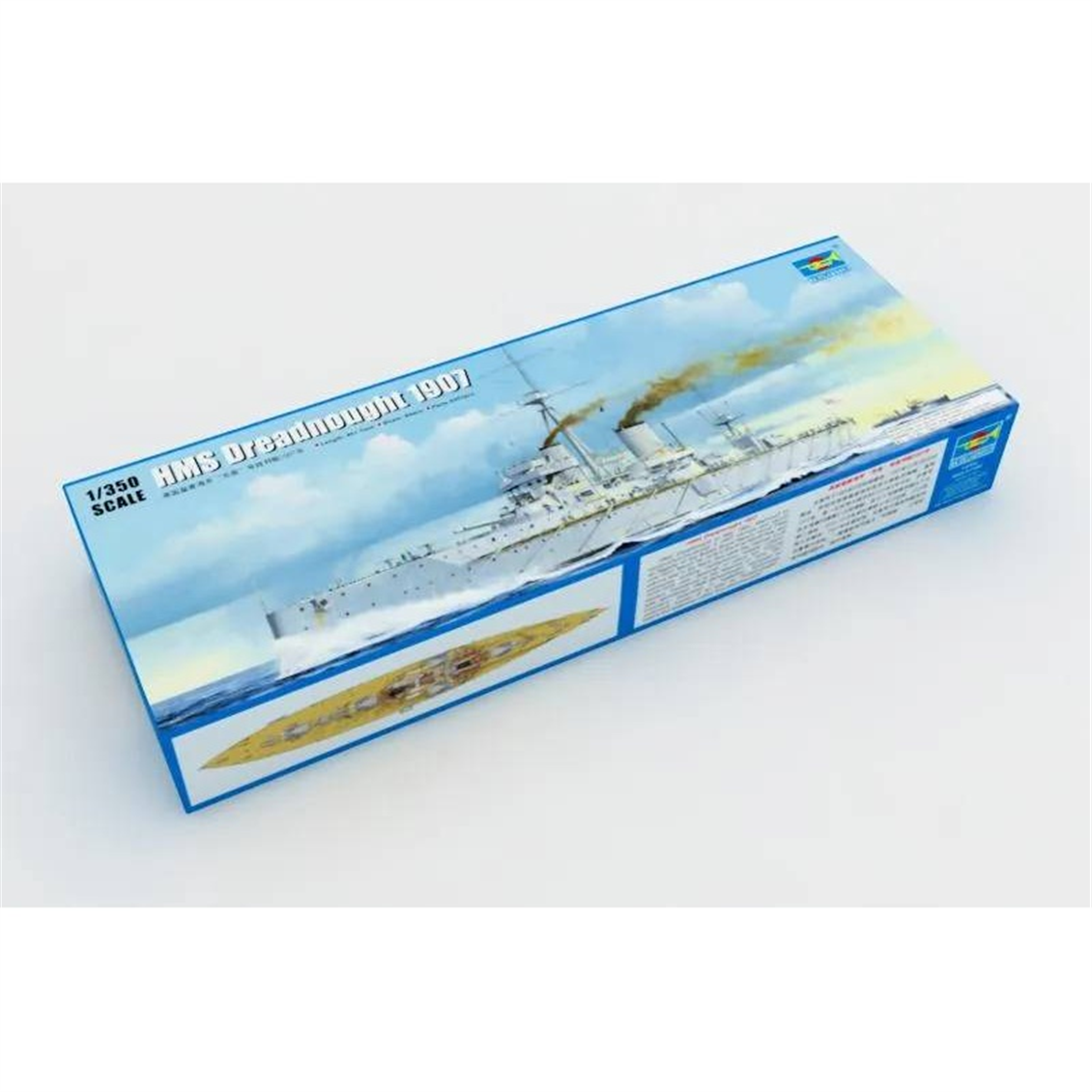 Trumpeter 05328 1/350 Ölçek, HMS Dreadnought 1907, Savaş Gemisi Plastik Model Kiti