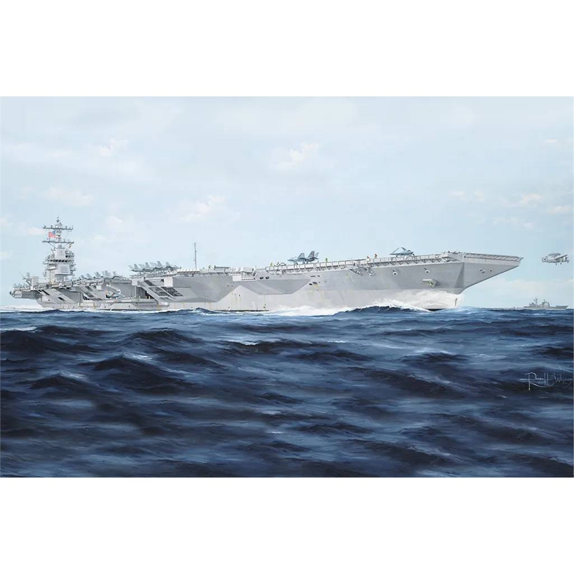 Trumpeter 05638 1/350 Ölçek, USS  Gerald R.Ford CVN-78, Uçak Gemisi Plastik Model Kiti